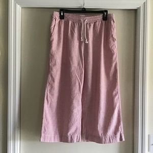 Linen/cotton Capri